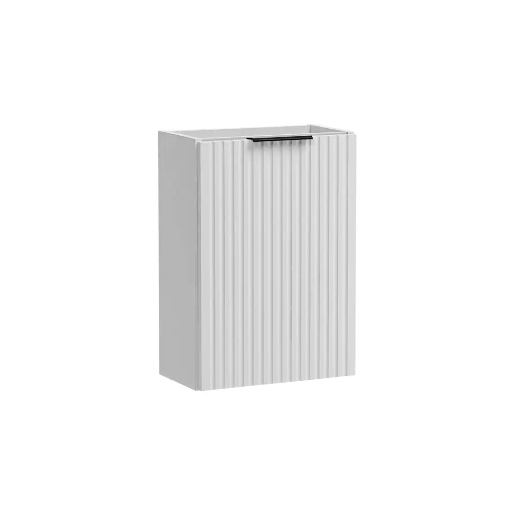 Mobile da bagno NOXERA – Con cesto per la biancheria – Colore bianco opaco – 40 cm – Da appendere
