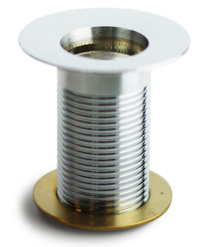 Piletta per Fontana da Giardino da 1" in Ottone Cromato con Tappo