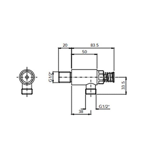 Rubinetto temporizzato per lavamani cucina industriale