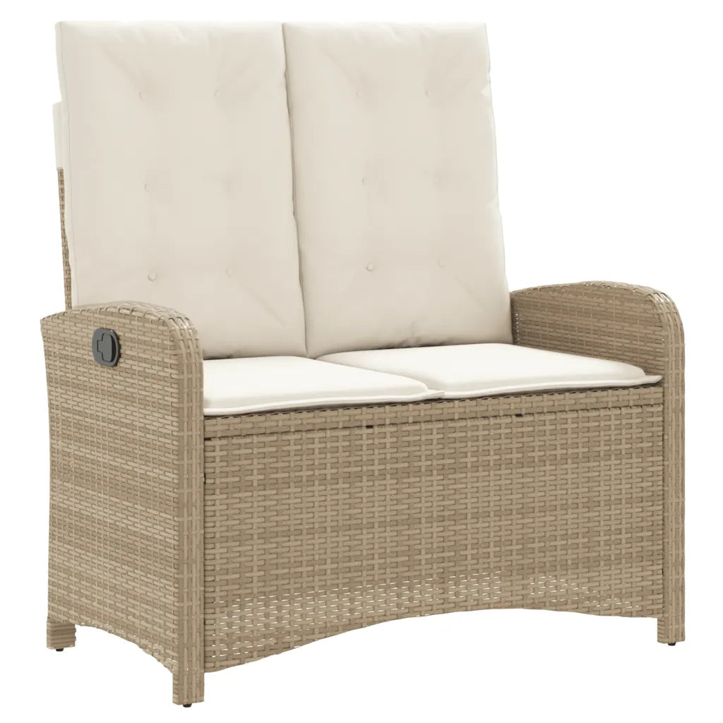 Set da Pranzo da Giardino 4 pz con Cuscini Beige in Polyrattan 3277359