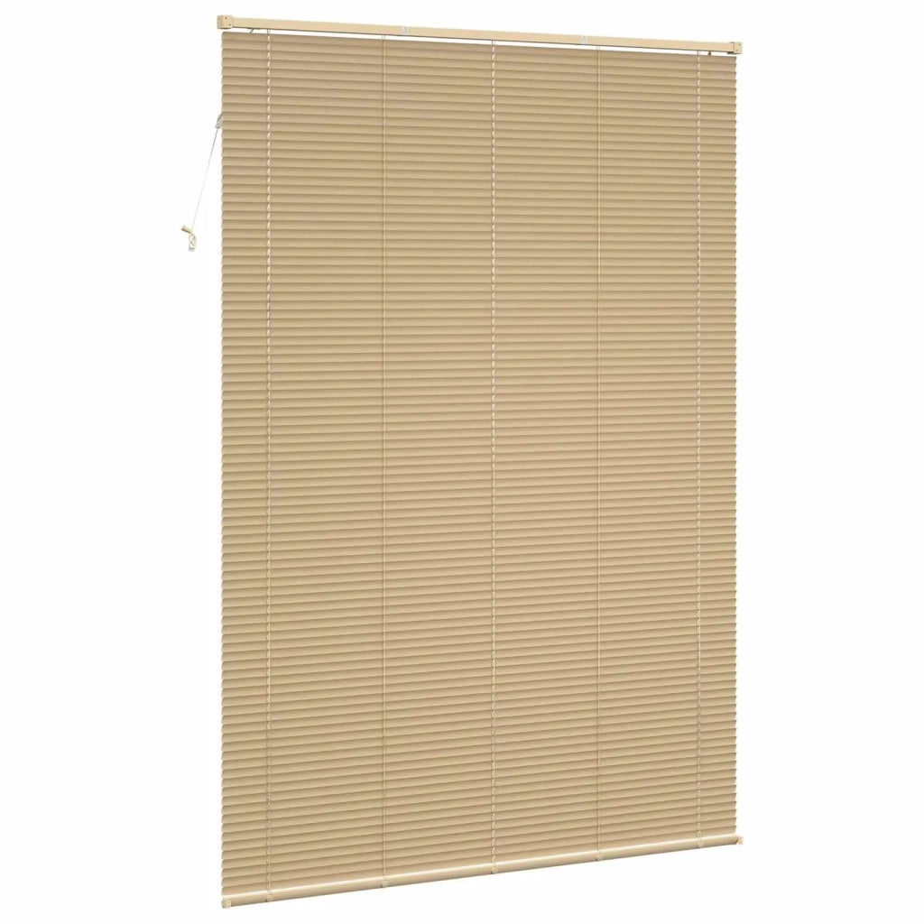 Tenda Veneziana Marrone Chiaro con Motivo 213 x 140 cm PVC 42003781