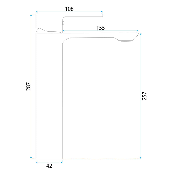 Rubinetto Da Lavabo Rea Drop Brush Copper High