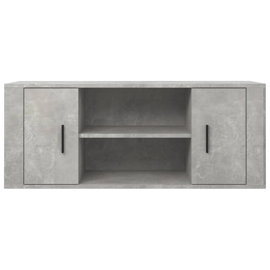 Mobile TV multimediale mensola TV credenza TV sala da pranzo soggiorno camera da letto 100 x 35 x 40 cm legno ingegnerizzato grigio 02_0025489