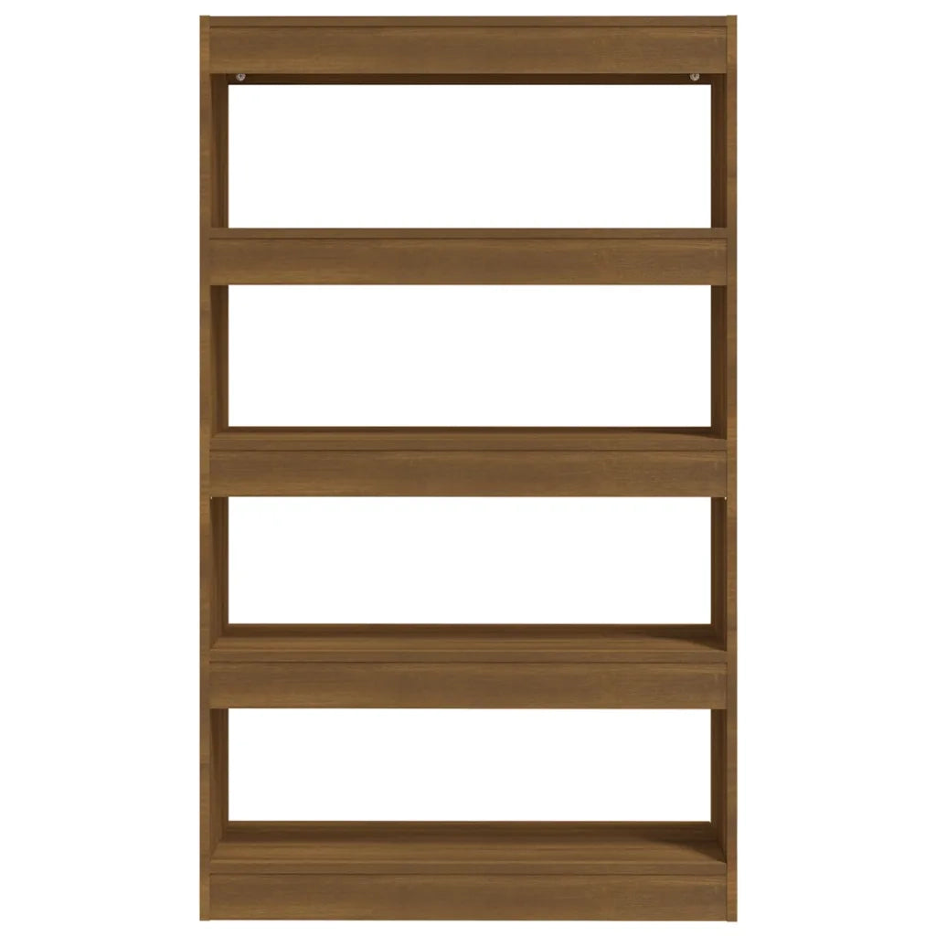 Libreria Divisorio-Scaffale per Libri-Mobile di Stoccaggio Rovere Marrone 80x30x135 cm in Truciolato