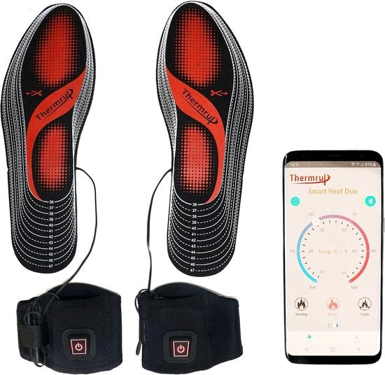 Binnenzoli Riscaldati Intelligenti 35-48 - Regolabili con App, Tagliabili su Misura