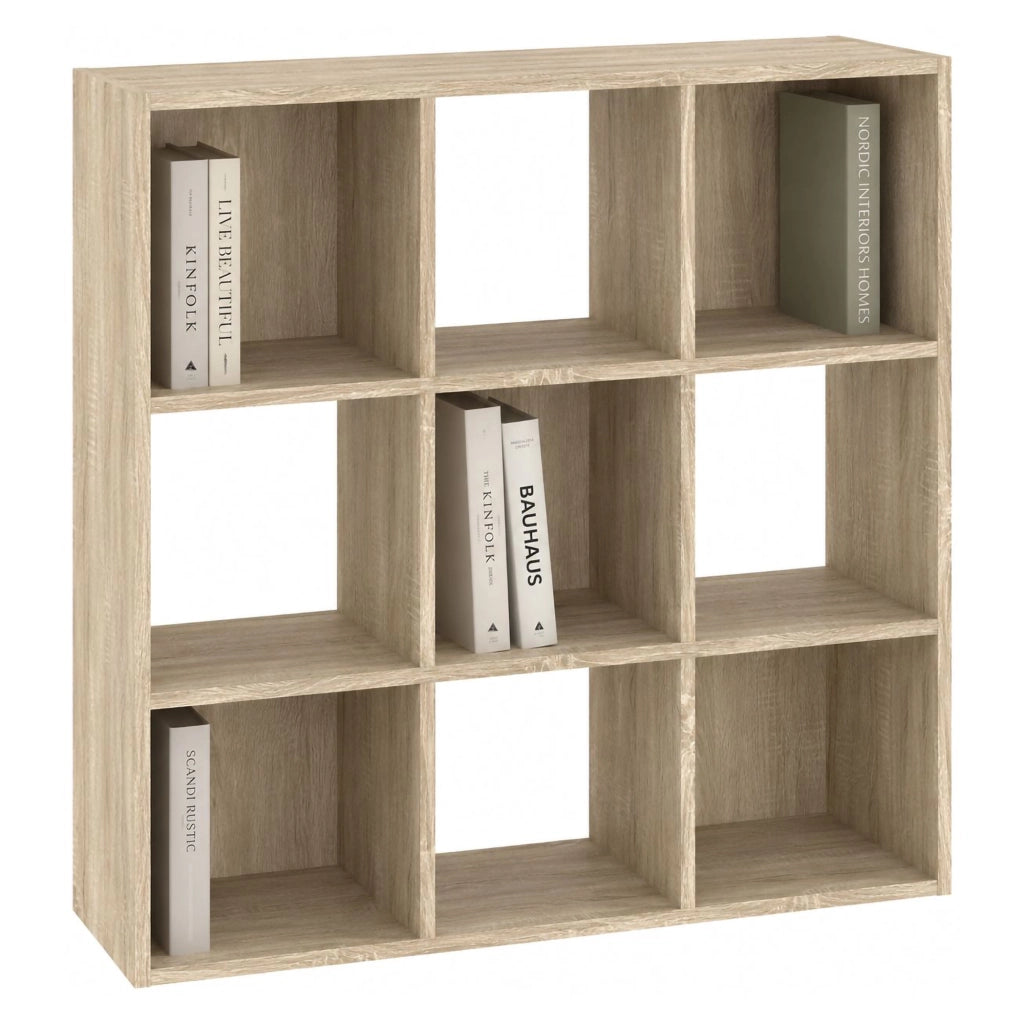 Biblioteca Liga, Libreria 6 Ripiani, 91x30x91h cm Marrone Rovere