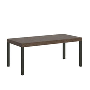 Tavolo allungabile 90/246x90 cm Everyday Premium colore noce gambe antracite