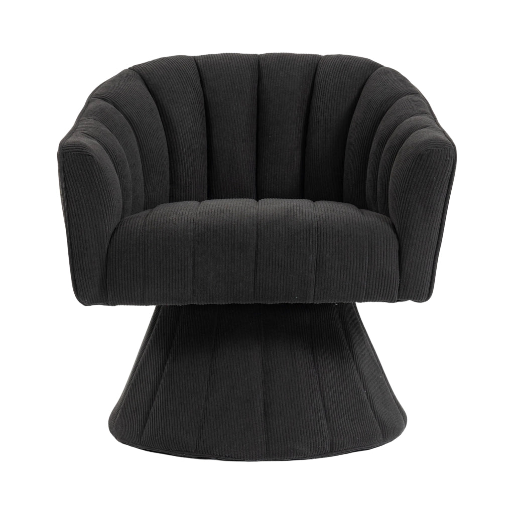 Sedia Girevole Ergonomica 360¡ã con Braccioli ¨C MINIMAL ¨C Nera, Design Moderno