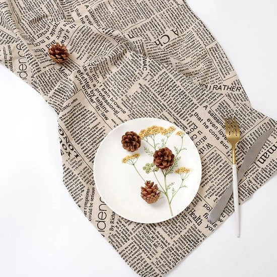 Serviette in cotone/linen - Tavolo in tessuto duraturo - Copri tavolo/finestra - Adatto a ogni occasione - 71 x 50 cm - Finissaggio eccellente