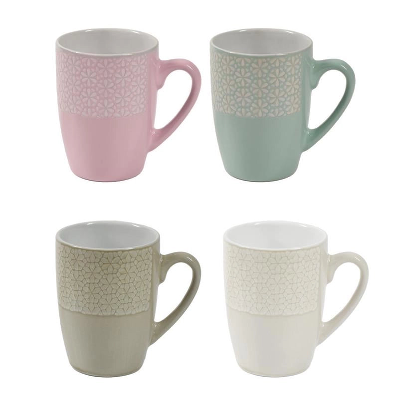 MAURY'S SET 4 TAZZE MUG DA 350CC IN COLORAZIONE ASSORTITA