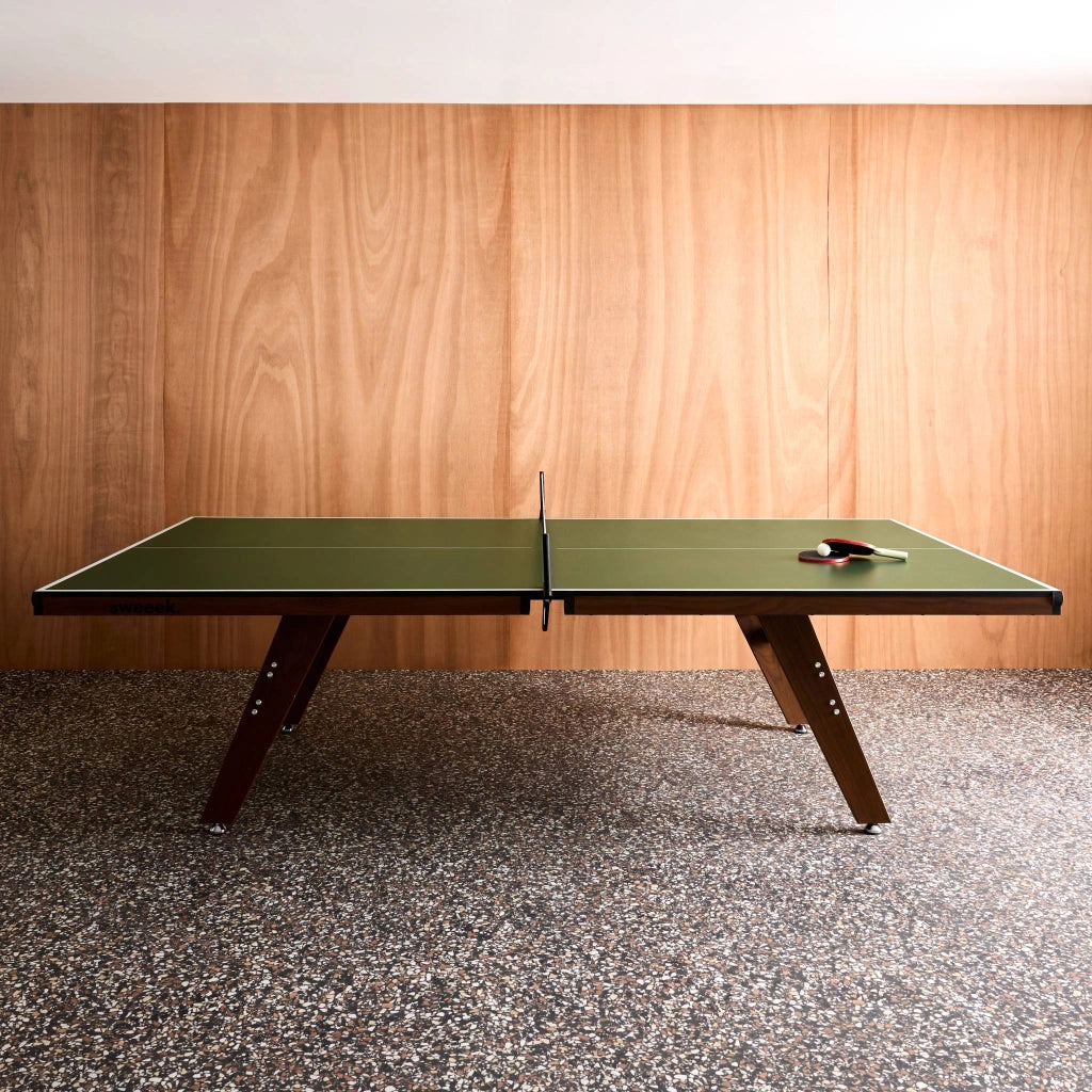 Tavolo da ping pong per interni deluxe con 2 racchette e 3 palline,