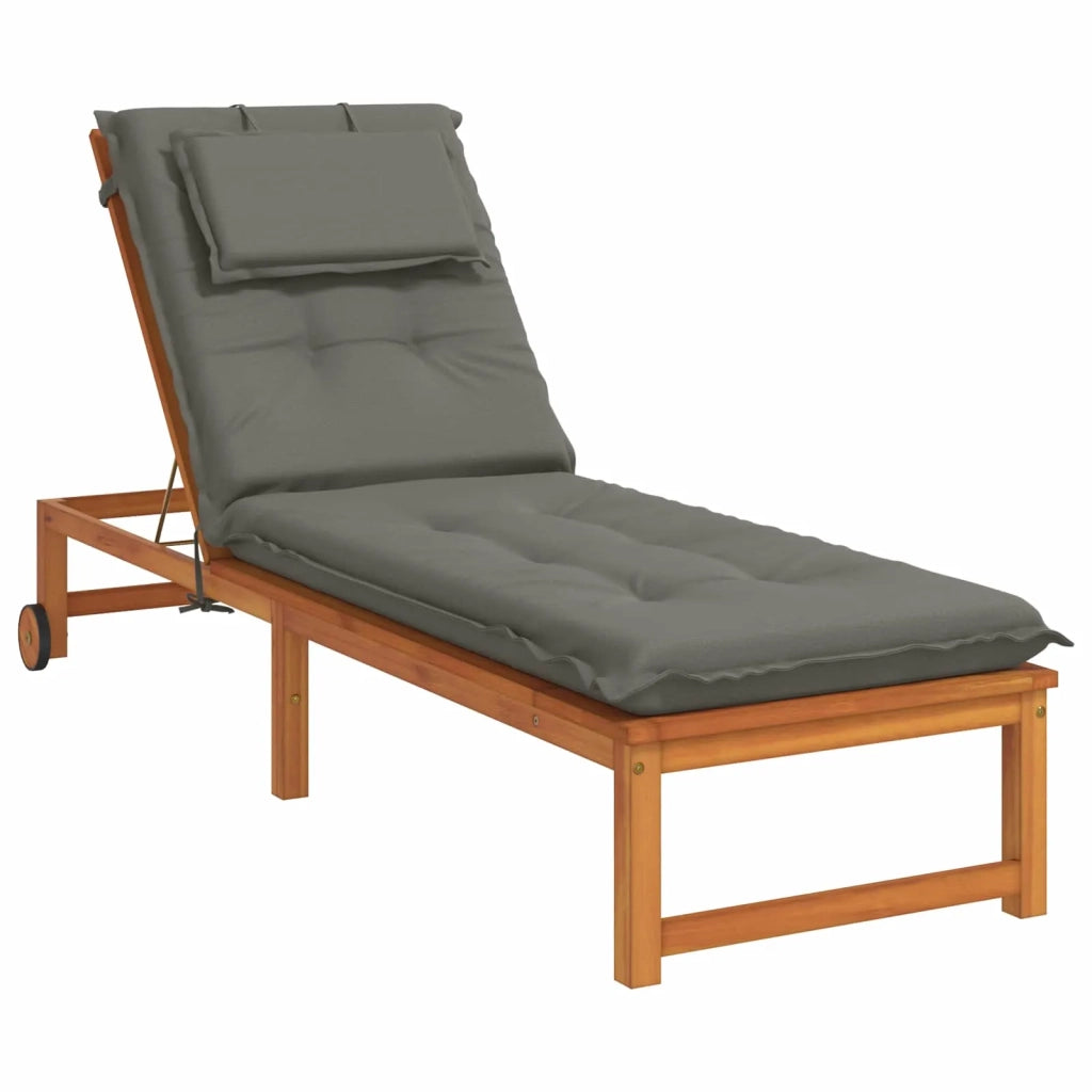 Cuscino per Lettino GEMERT 100% Poliestere Grigio 947524