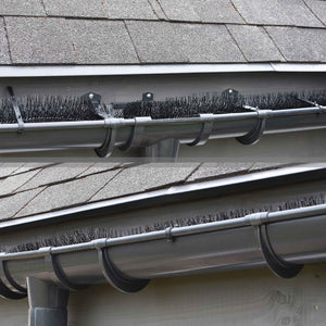 Spazzola per grondaie e Barriera anti piccioni 10 scovoli 12 m Ø 8cm per pannelli fotovoltaici