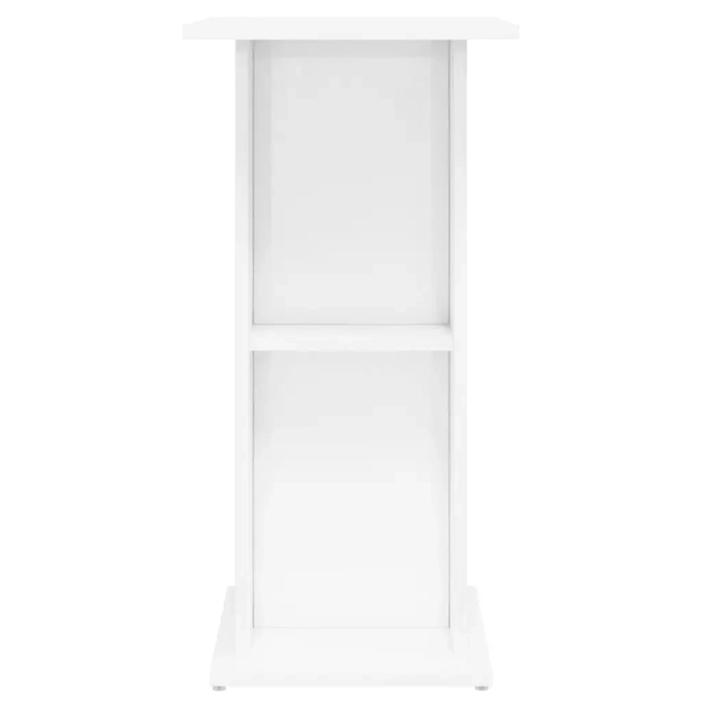 Supporto per Acquario 60,5x36x72,5 cm Multistrato Bianco Lucido 833641