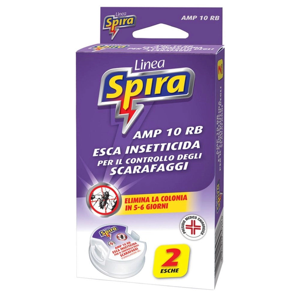 Trade Shop - Set 12pz Esca Trappola Insetticida Per Scarafaggi 2pz Elimina Colonia 5-6 Giorni 479376 -