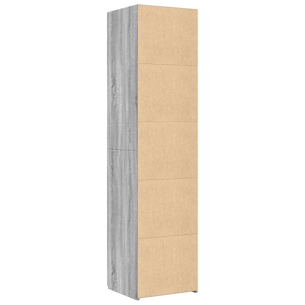 Credenza Grigio Sonoma 45x42,5x185 cm in Legno Ingegnerizzato 3281411
