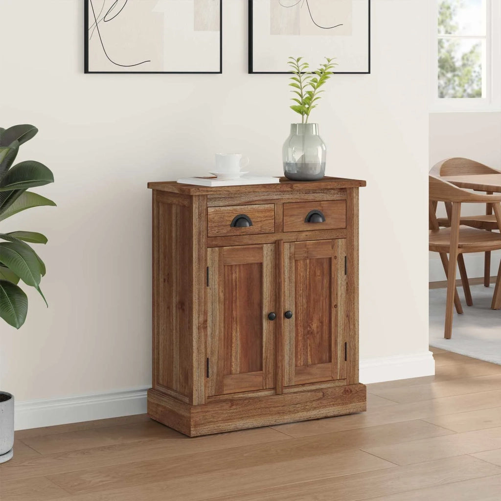 Armadio con porta Naturale 65 x 30 x 75 cm Legno di teak solido 42017953