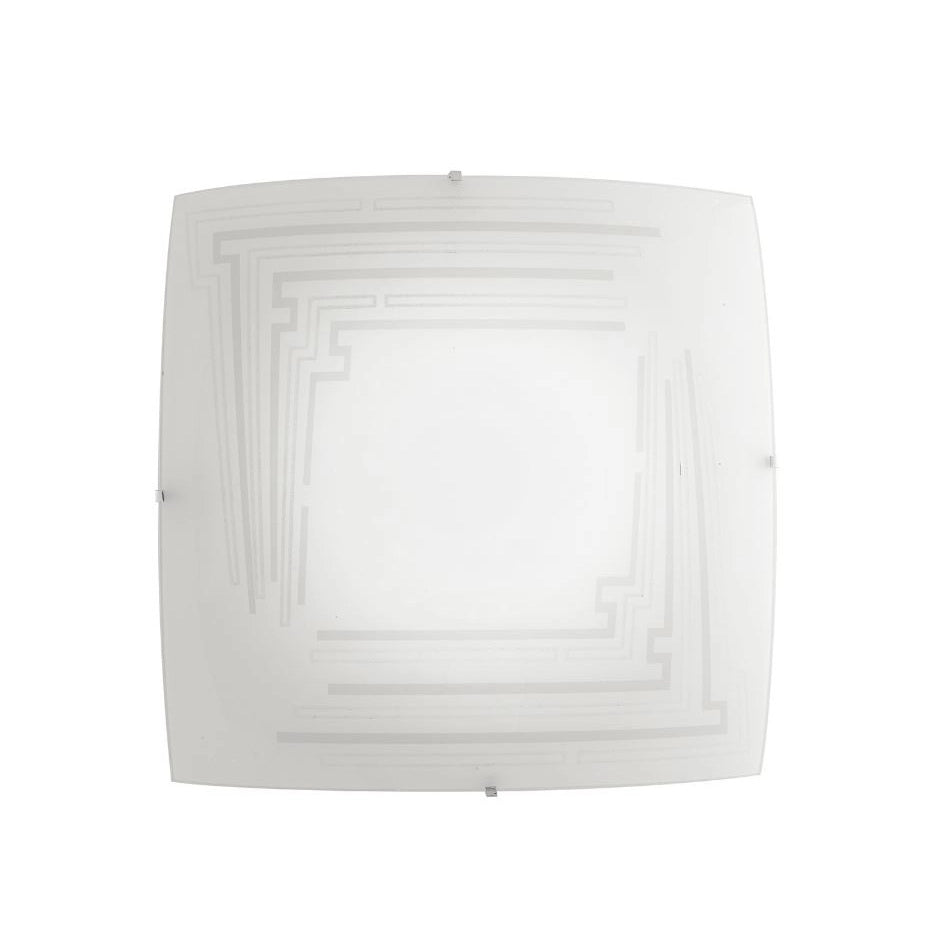 PLAFONIERA CONCEPT 3XE27 40X40XH10,5CM A RIGHE.