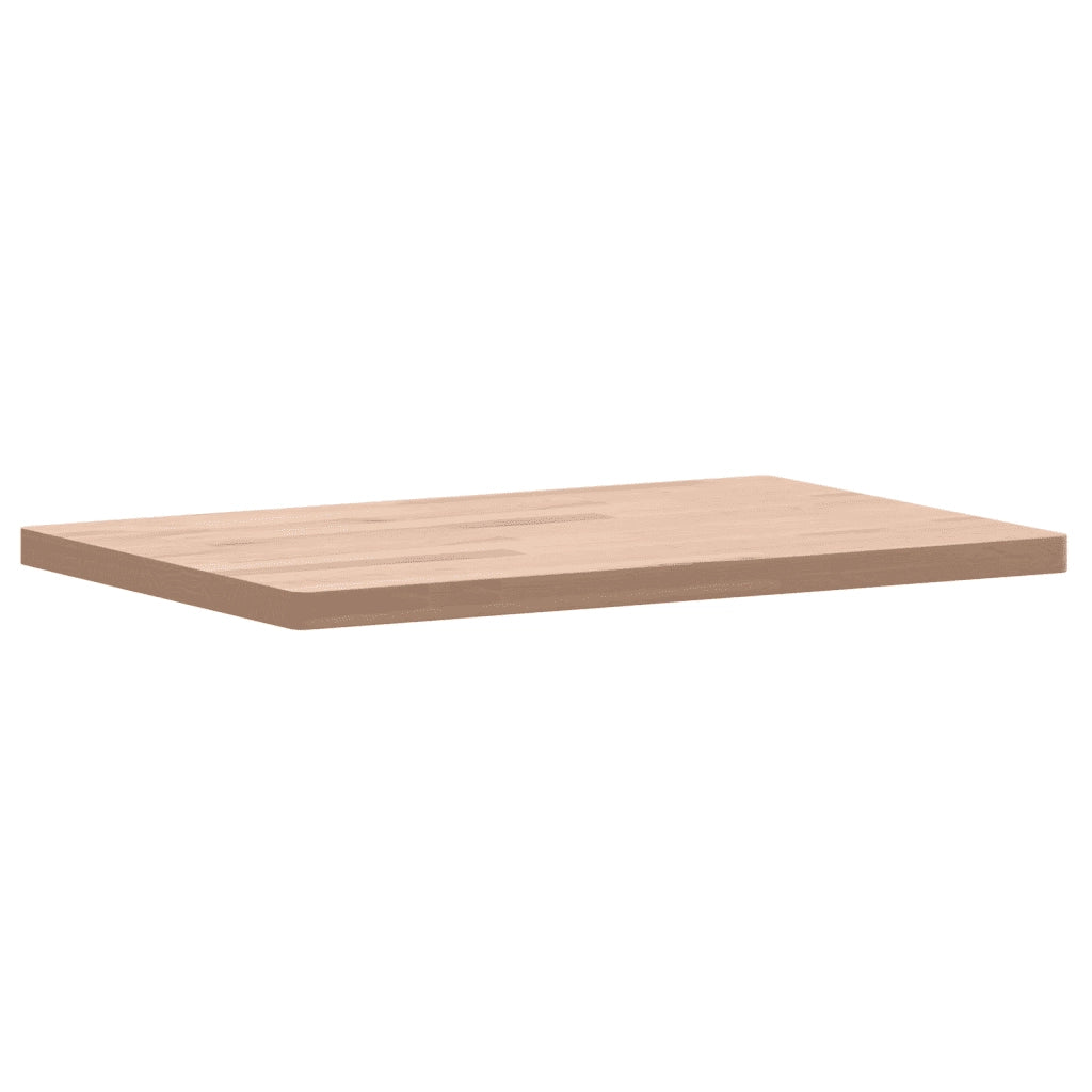 Piano Tavolo | Superficie Tavolo | Piano Scrivania 60x40x2,5cm Rettangolare Legno Massello di Faggio