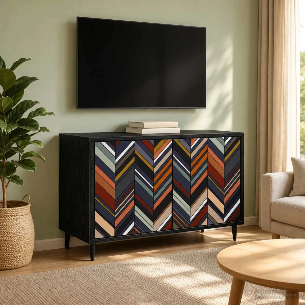 Mobile TV OMMEN 69 x 33 x 50,5 cm Rovere Nero 8007019