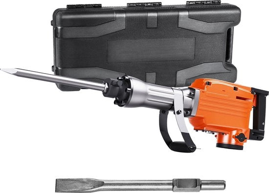 Hamacca elettrica per blocchi e mattoni - 360° - 2200W - manico regolabile - colore arancione