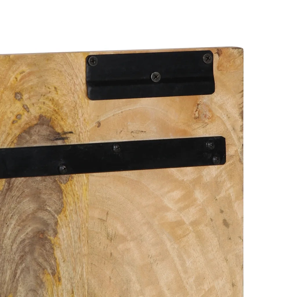 vidaXL Testiera 180 cm in Legno Massello di Mango Grezzo
