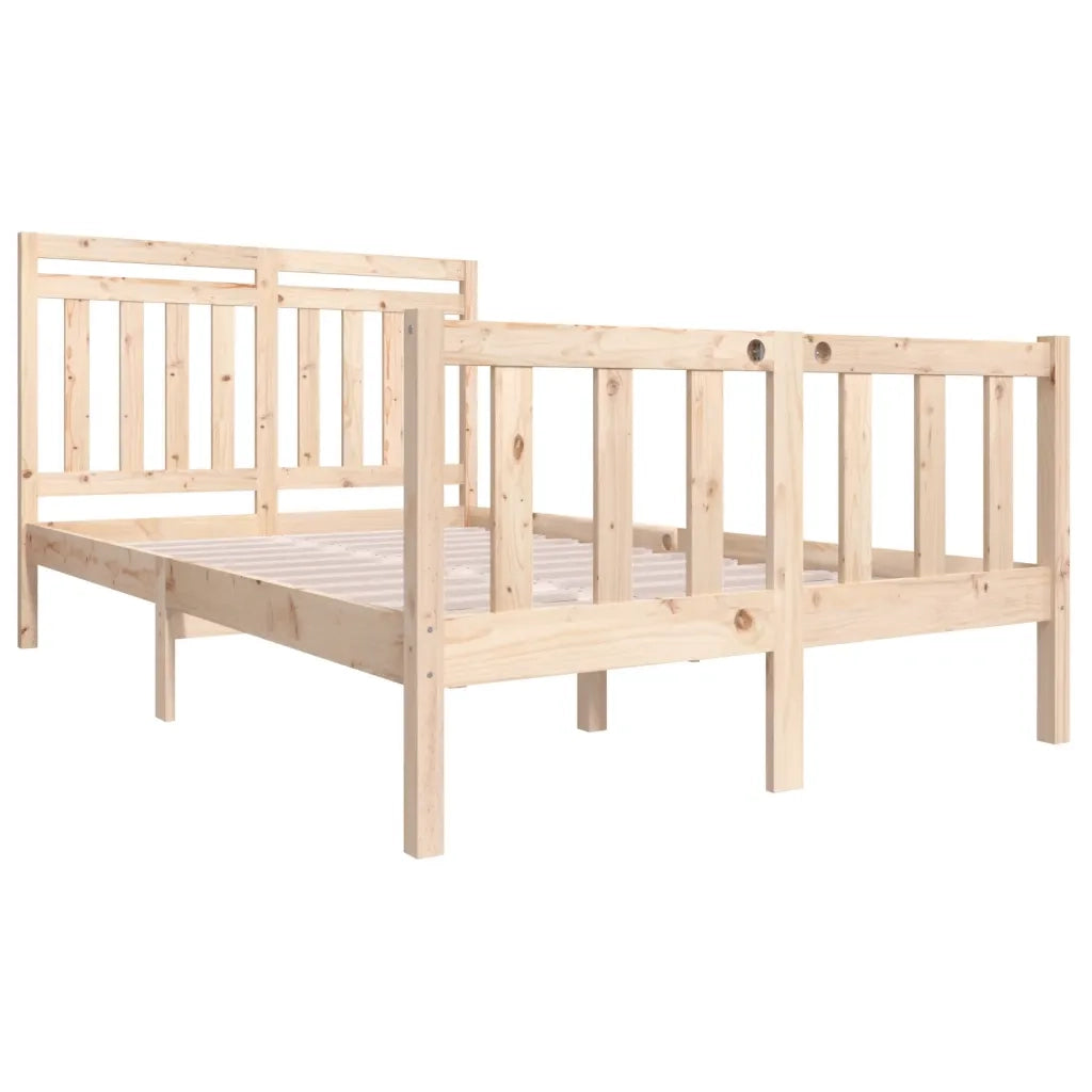Giroletto-Struttura Letto in Legno Massello 140x190 cm 202725