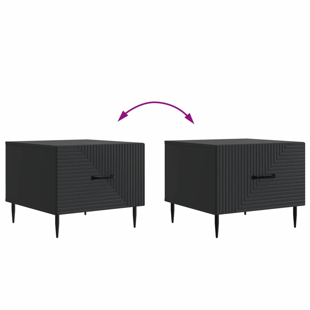 Tavolino da salotto Nero 49 x 50 x 40 cm Legno ingegnerizzato 894966