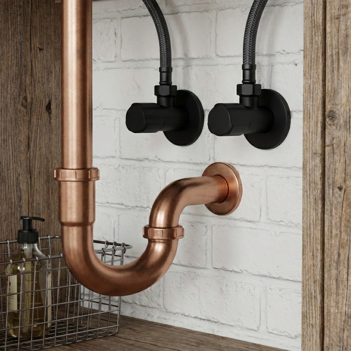 Valvola Ad Angolo 02 1/2" X 3/8" Black