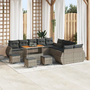 Set Divano da Giardino 14 pcs Grigio polyrattan 3361943