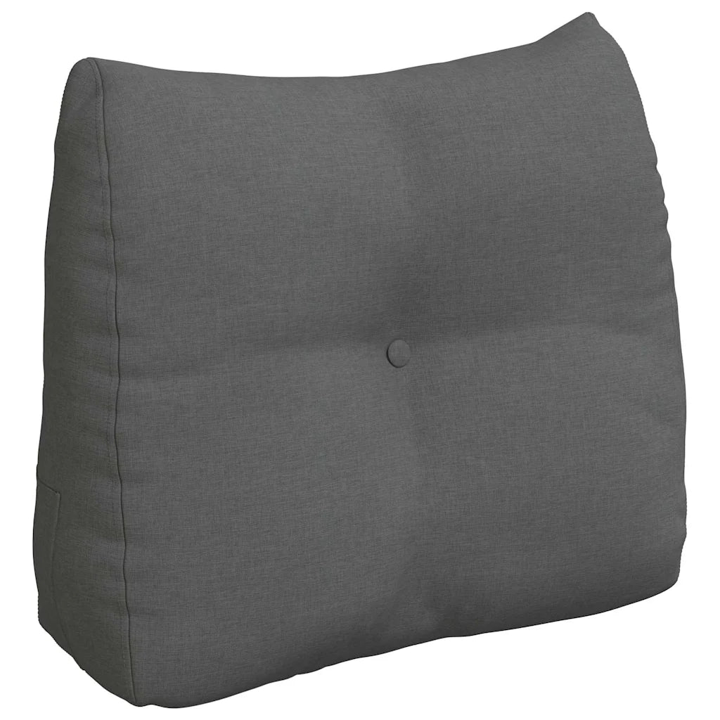Cuscino per Schiena | Cuscino dorsale Grigio scuro 60 x 24 x 50 cm Tessuto