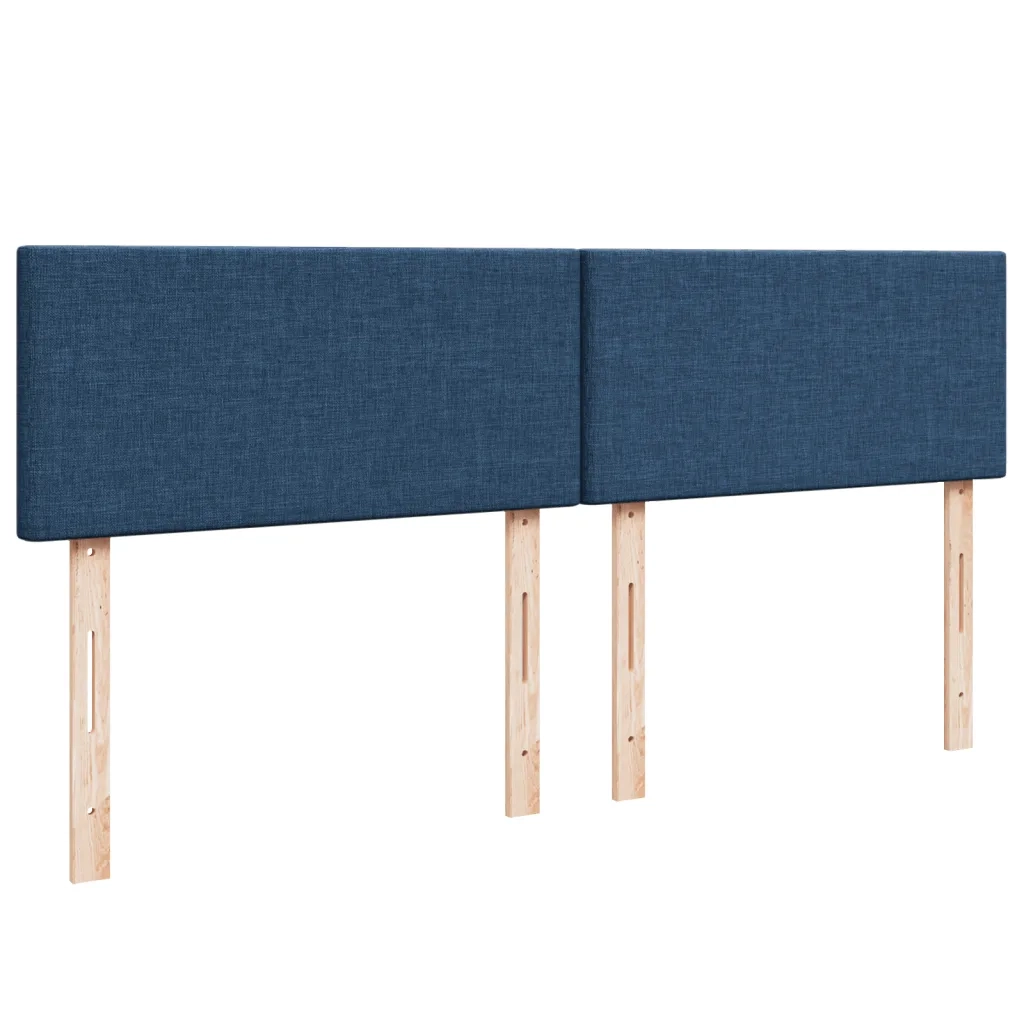 Giroletto a Molle con Materasso Blu 200x200 cm in Tessuto 3288294