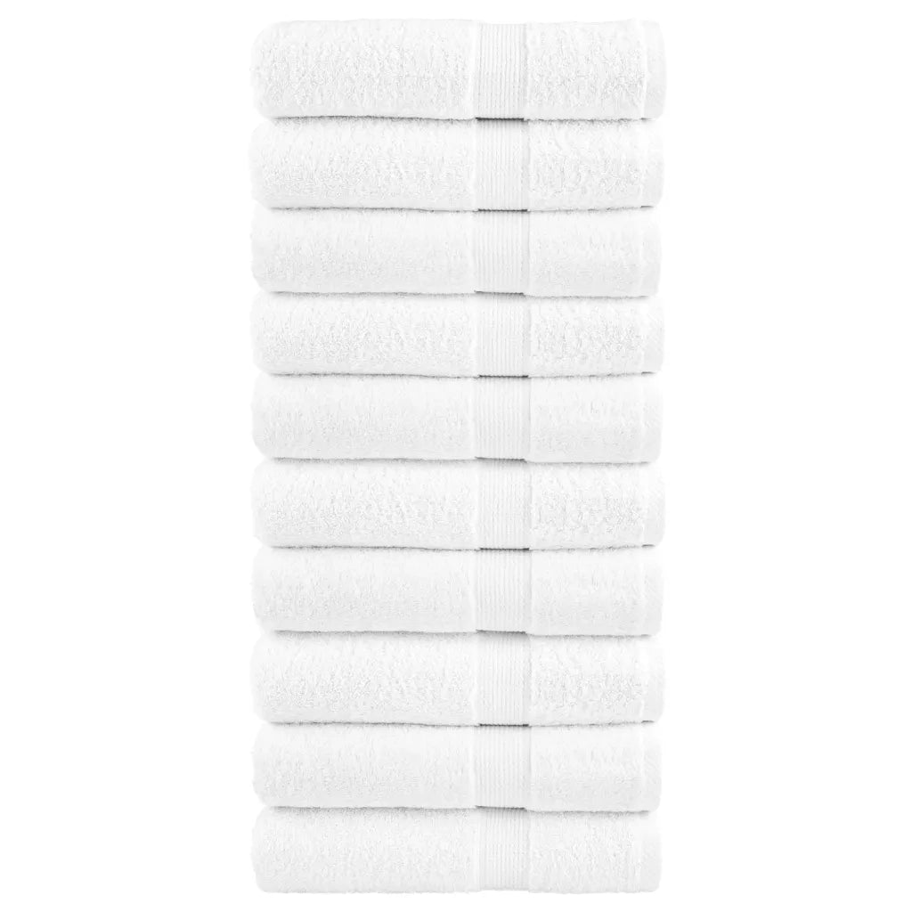 Asciugamani Premium SOLUND 10 pz Bianchi 50x100 cm 600gsm