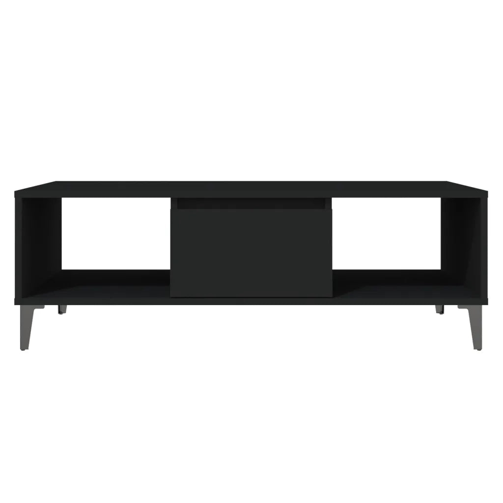 Tavolino da salotto | Tavolino da caff¨¨ | Tavolino da Soggiorno Nero 103,5x60x35 cm in Legno Multistrato