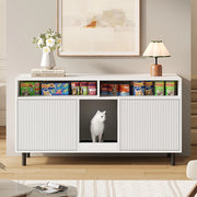 Armadio lettiera con tappeto - Xylo - 120x50x66cm bianco