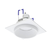 Faretto Ad Incasso Moderno Carosso Alluminio Bianco 1 Luce Gu10 35W Ip20