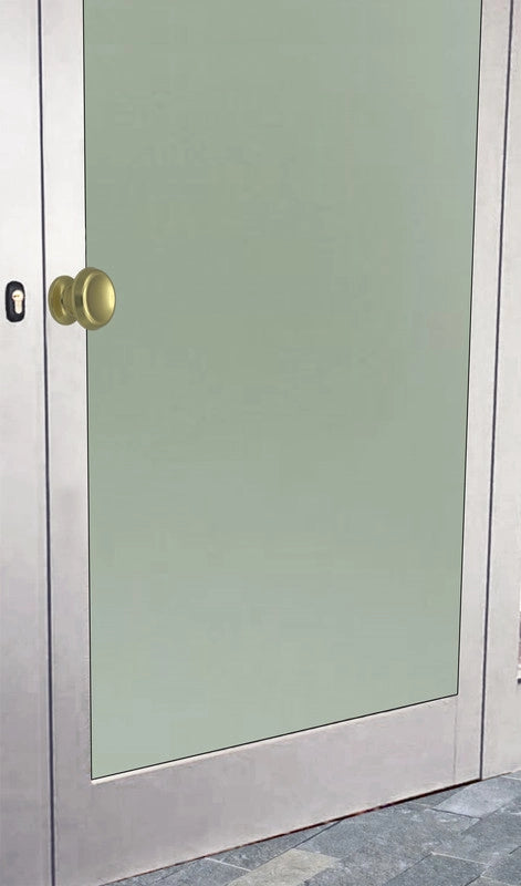 Maniglia su rosetta tonda SAGUATTI  221/60BQ in alluminio oro lucido