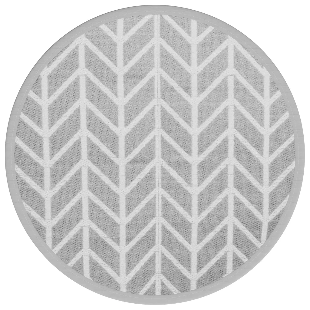 Tappeto da Esterno ARAKIL Grigio Ã˜120 cm in PP