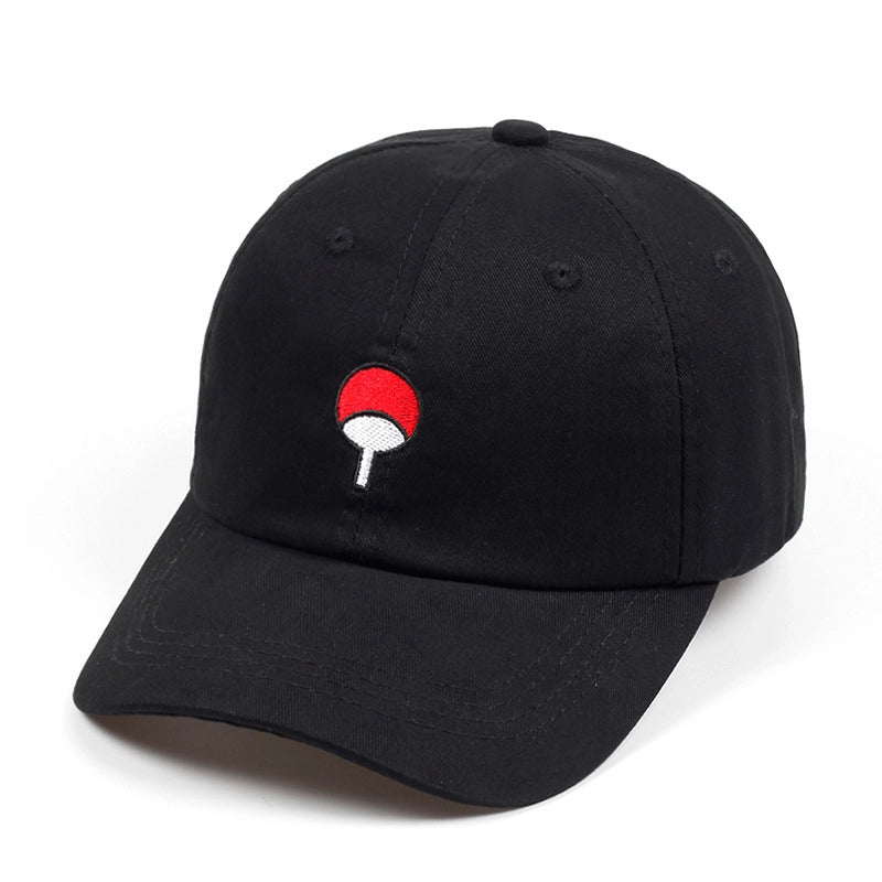 Cappellini da baseball neri con ricamo di Naruto