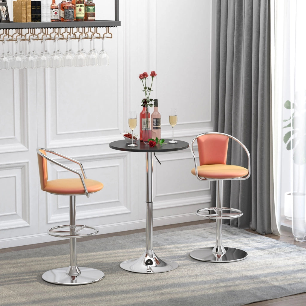 Tavolo da bar regolabile in altezza ¨C zephmum ¨C nero ?60x69-93 cm