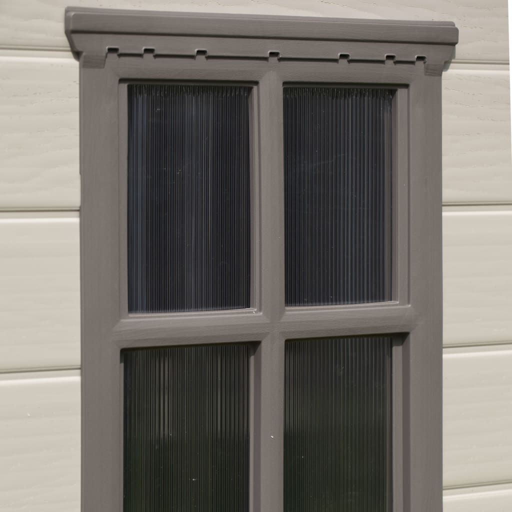 Casetta da giardino casetta da cabina casetta da deposito casetta da esterno casetta per attrezzi robusta Factor 86 beige beige 02_0042378