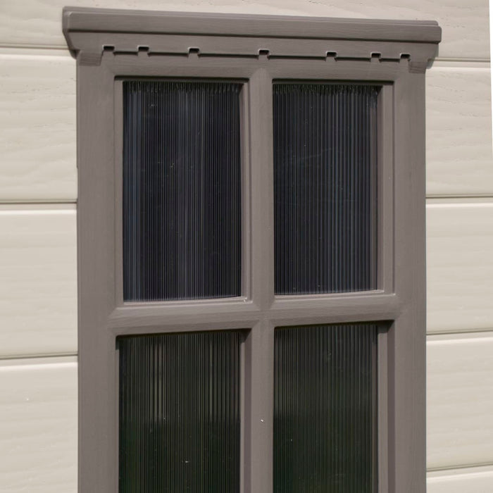 Casetta da giardino casetta da cabina casetta da deposito casetta da esterno casetta per attrezzi robusta Factor 86 beige beige 02_0042378