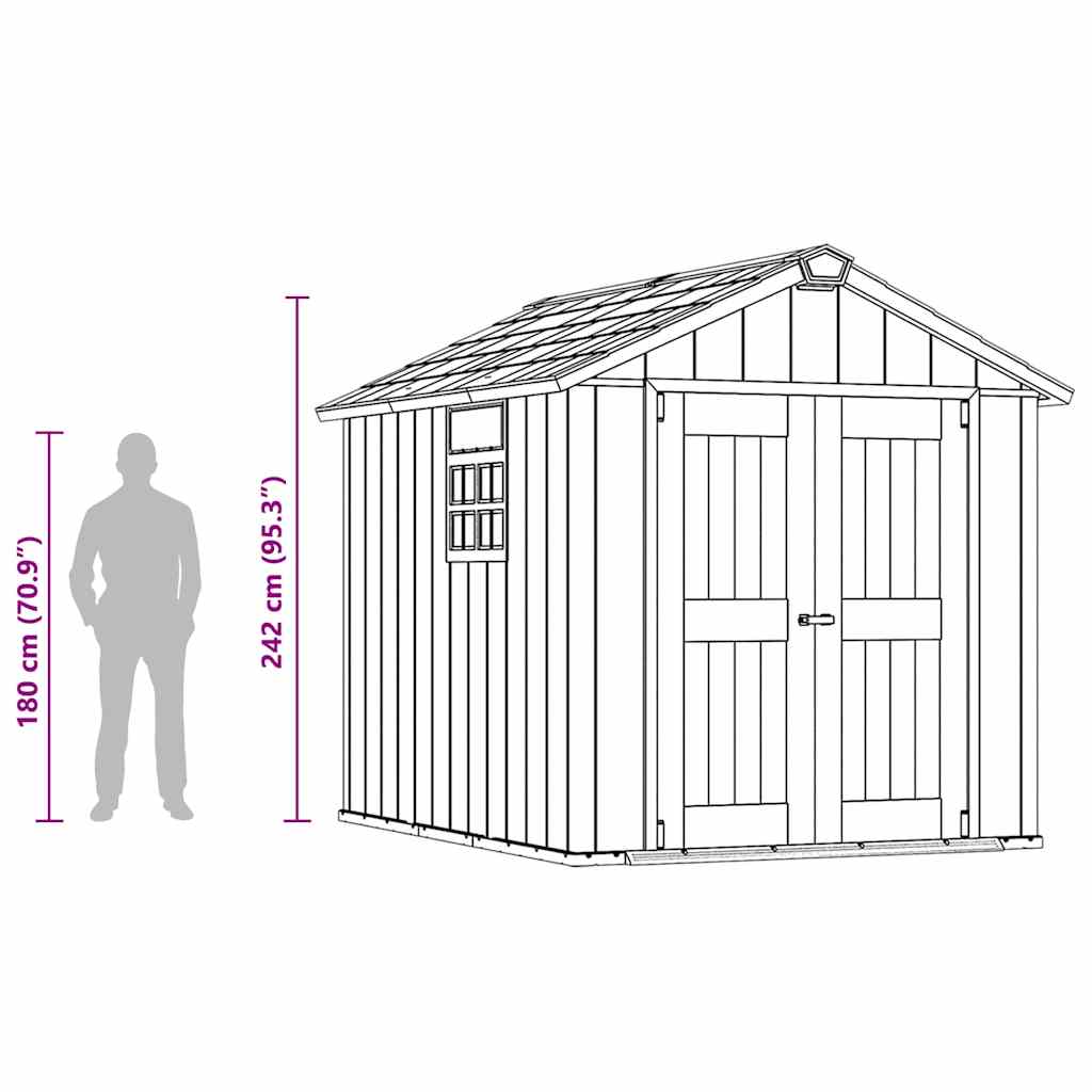 Keter Casetta da Giardino Oakland 759 Antracite 404245