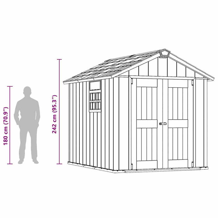 Keter Casetta da Giardino Oakland 759 Antracite 404245