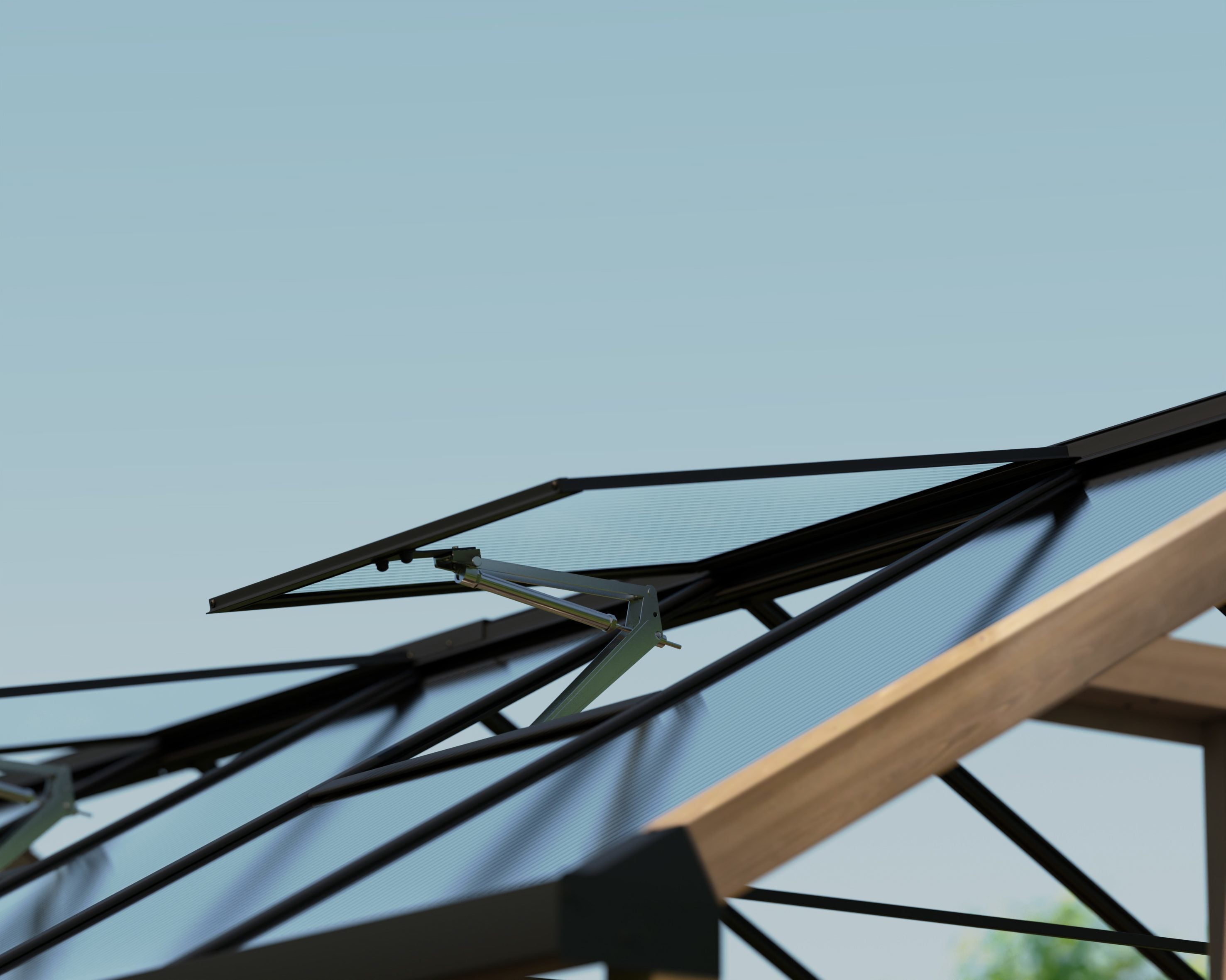 Canopia NATURA Doppio Strato Serra Da Giardino in Policarbonato  360X237.5X261 cm - Legno di cedro