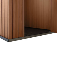 Casetta da giardino casetta per cabine casetta per riporre gli attrezzi casetta per esterni robusta Darwin 46 Aspetto legno marrone 02_0042374