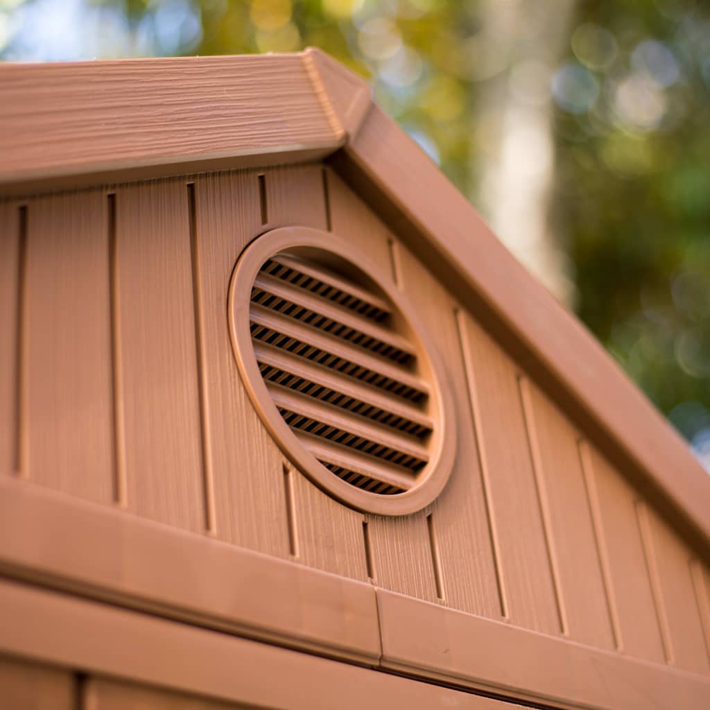 Casetta da giardino casetta per cabine casetta per riporre gli attrezzi casetta per esterni robusta Darwin 46 Aspetto legno marrone 02_0042374