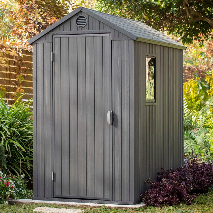 Keter Casetta da Giardino Darwin 46 Aspetto Legno Grigio 432439