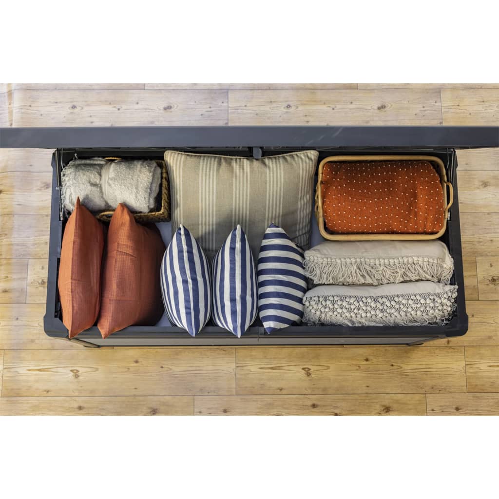 Keter Contenitore Portaoggetti da Esterno Cortina 570 L Grigio 446823