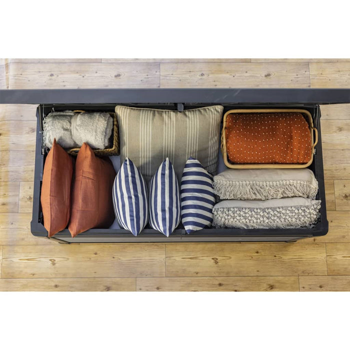 Keter Contenitore Portaoggetti da Esterno Cortina 570 L Grigio 446823